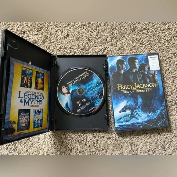 Percy Jackson DVDs -The Lightening Thief and Sea of Monsters :adventure/fantasy - Picture 3 of 3